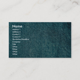 Denim Business Card