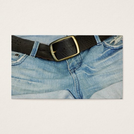 Denim Business Card Vintage Fashion