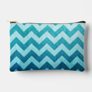 Denim Chevron by Shirley Taylor Accessory Pouch