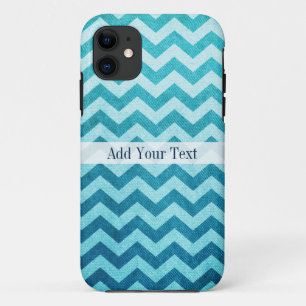 Denim Chevron by Shirley Taylor iPhone 11 Case