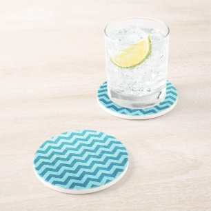 Denim Chevron by Shirley Taylor Coaster