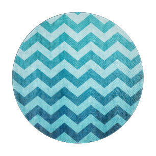 Denim Chevron by Shirley Taylor Cutting Board