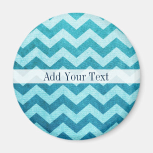 Denim Chevron by Shirley Taylor Magnet