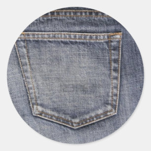 Denim Classic Round Sticker