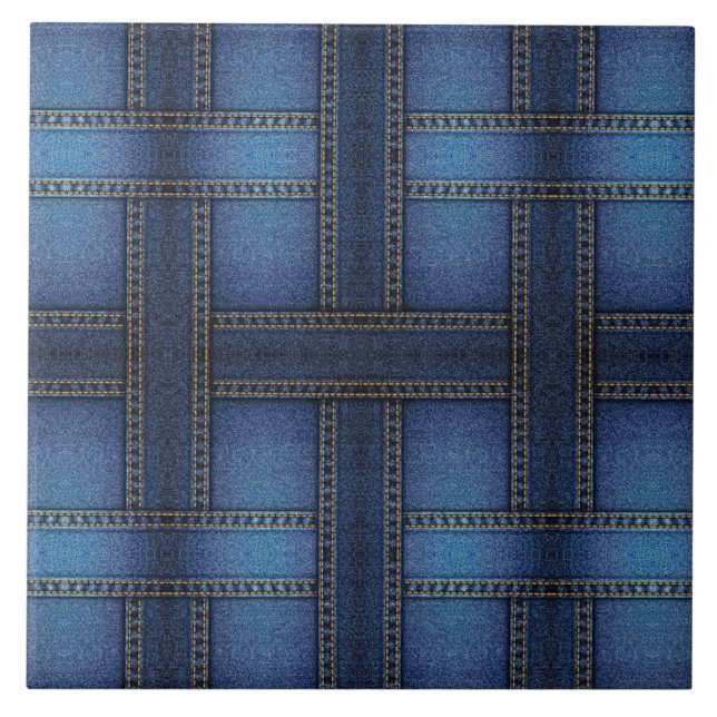 Denim Design  Tile (Front)