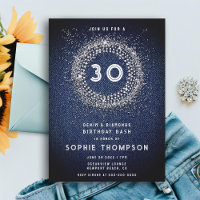 Denim Diamonds Bling Starburst 30th Birthday Party