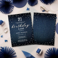 Denim Diamonds Elegant Rustic 21st Birthday Party
