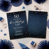 Denim Diamonds Elegant Rustic 50th Birthday Party