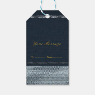 Denim & Diamonds Glam Bling Chic Elegant Favour Gift Tags