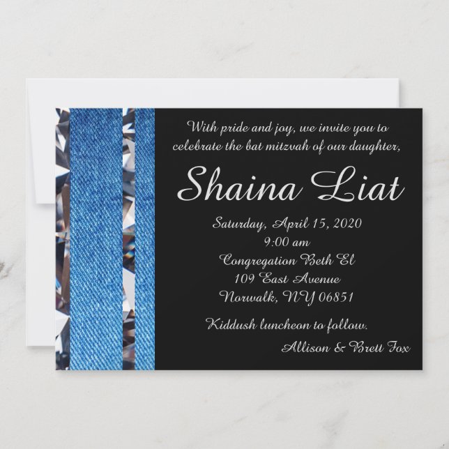 Denim & Diamonds Invitation III (Front)
