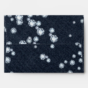 Denim & Diamonds Party Invitation Envelope
