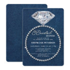 Denim Diamonds Wedding Ring Elegant Bridal Shower