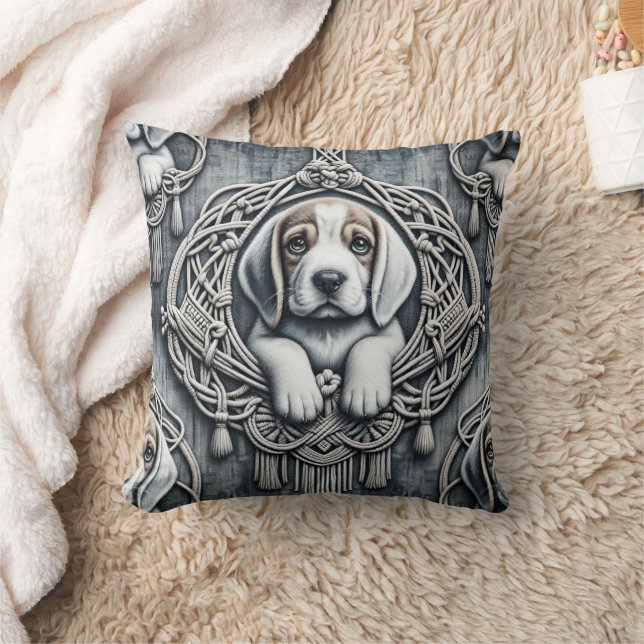  Denim & Dogs 5 Cushion (Blanket)