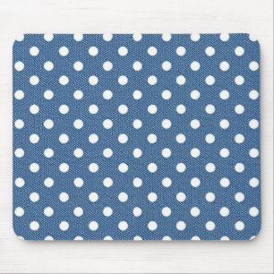 Denim dots mouse mat