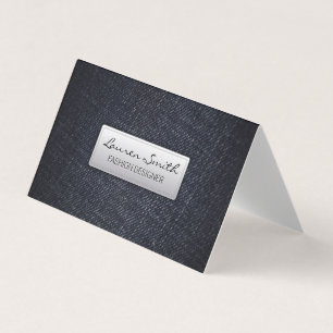 Denim Fabric Business Card