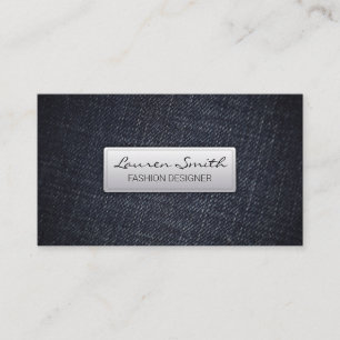 Denim Fabric Business Card
