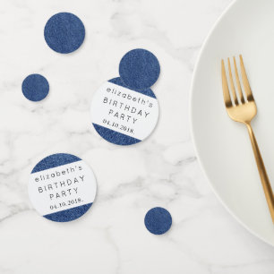 Denim Fabric, Denim Texture, Blue Denim, Birthday Confetti
