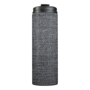 Denim fabric texture blue trouser thermal tumbler