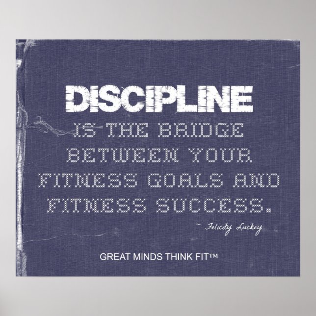 Denim for Fitness Discipline Poster (Front)