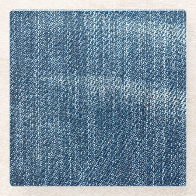 Denim Glass Coaster (Front)