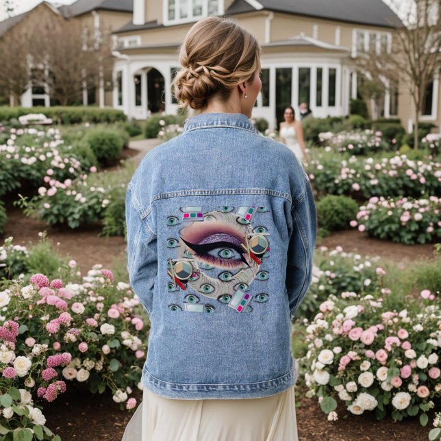Denim Jacket Blue Eye Makeup  (Wedding Back)