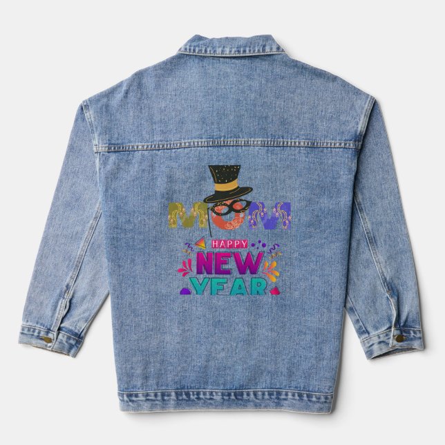 Denim jacket for mum gift christmas  (Back)
