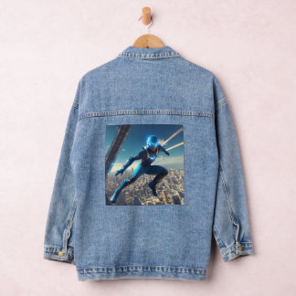 Denim Jacket futuristic superhero