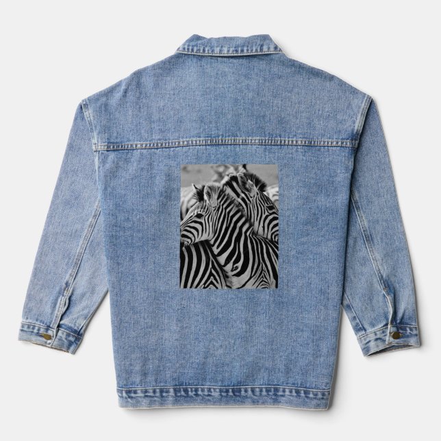 Denim jacket with back print  (Back)