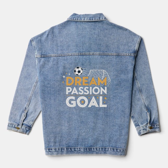 Denim Jacket with Passion Goal Logo (Back)