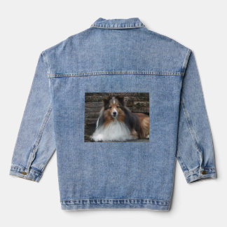 Denim Jacket with Sheltie image