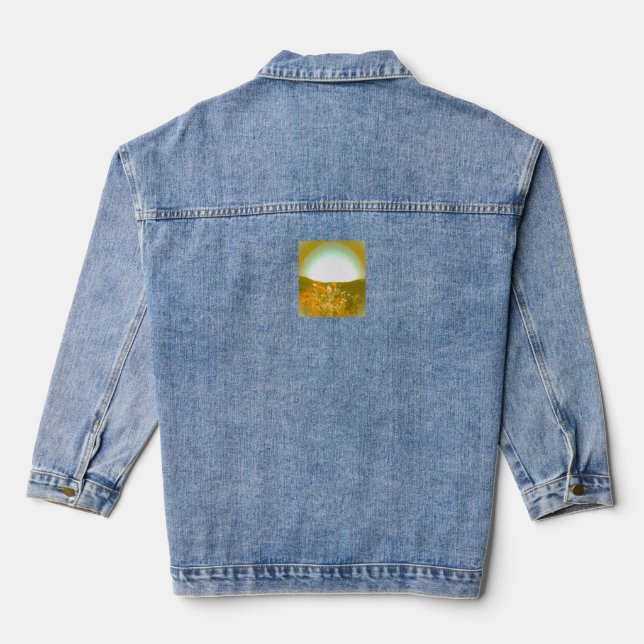 Denim Jacket WOMENS  A HAPPY WORLD DESIGN (Back)