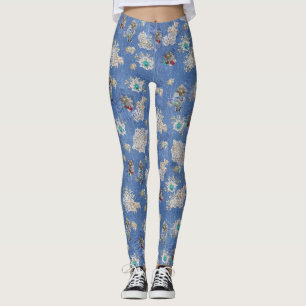 Denim Jean pockets,Kittens and Lace Leggings