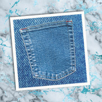 Denim Jeans Pocket Western Country Wedding Party