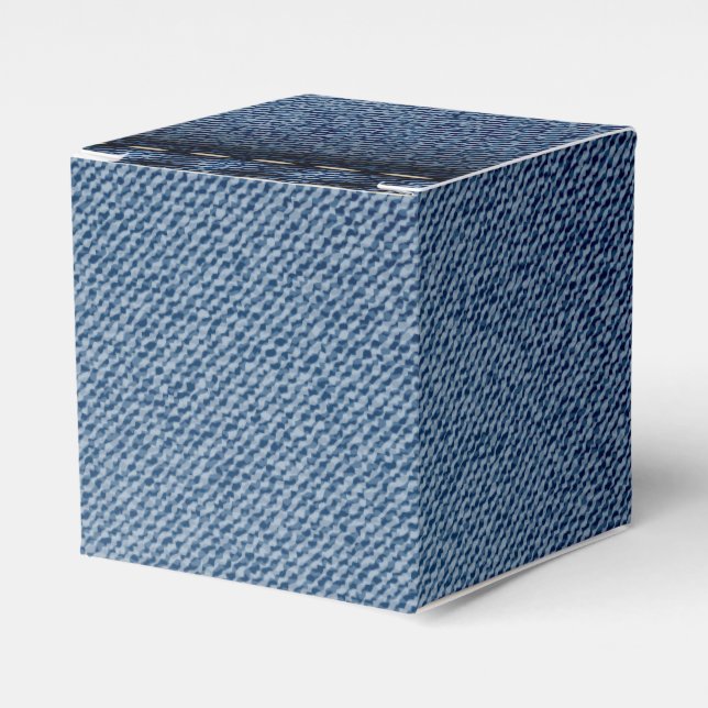 Denim Jeans Texture Favour Box (Front Side)