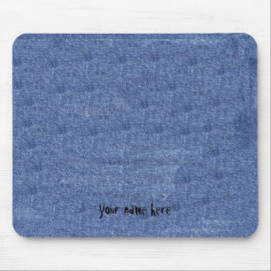 Denim Look and Your Name Mouse Mat