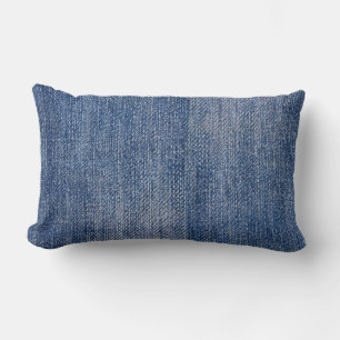 DENIM-LOOK LUMBAR PILLOW