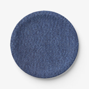 Denim Look Paper Plate