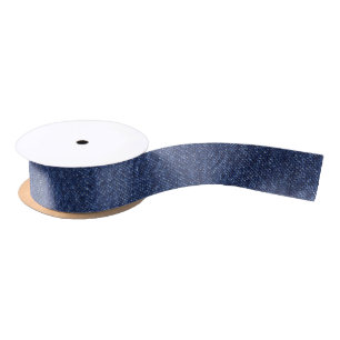 Denim Look Satin Ribbon