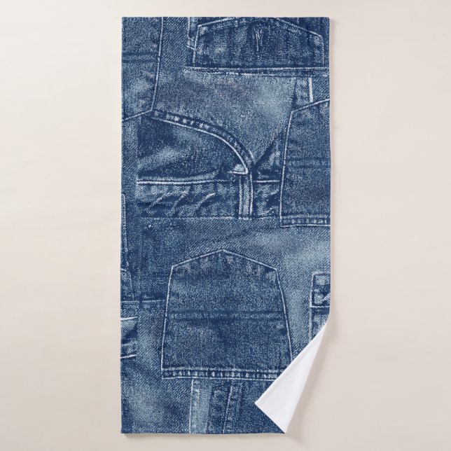 Denim material, bath towel (Bath Towel)