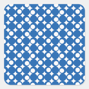 Denim Mod Ball Design @ Emporio Moffa Square Sticker