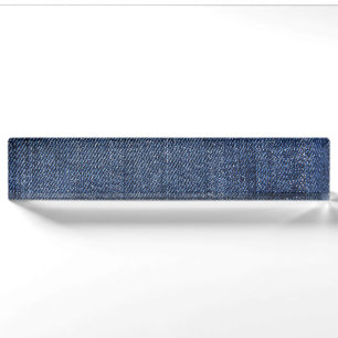 Denim Nameplate