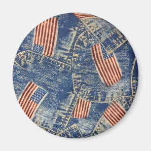 Denim & Old Glory Magnet