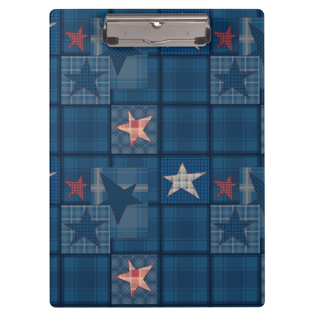 Denim patchwork clipboard (Front)