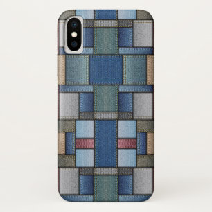 Denim Pattern iPhone X Case