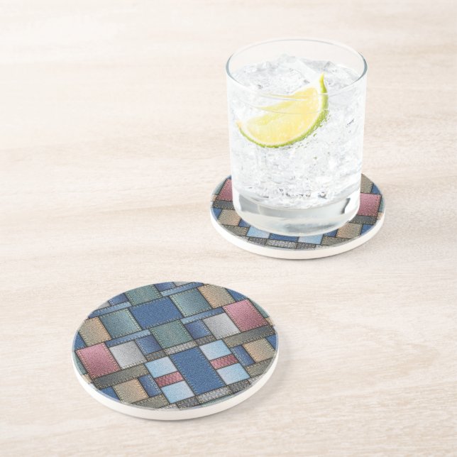 Denim Pattern Coaster (Side)
