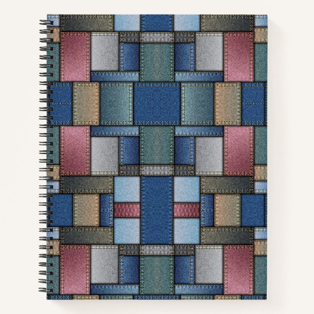 Denim Pattern Notebook (Front)