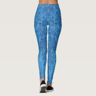 Denim Print Leggings