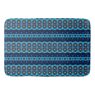 Denim Rhinestones Bath Mat