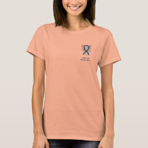 Denim Ribbon Angel Cause Awareness Custom Shirts