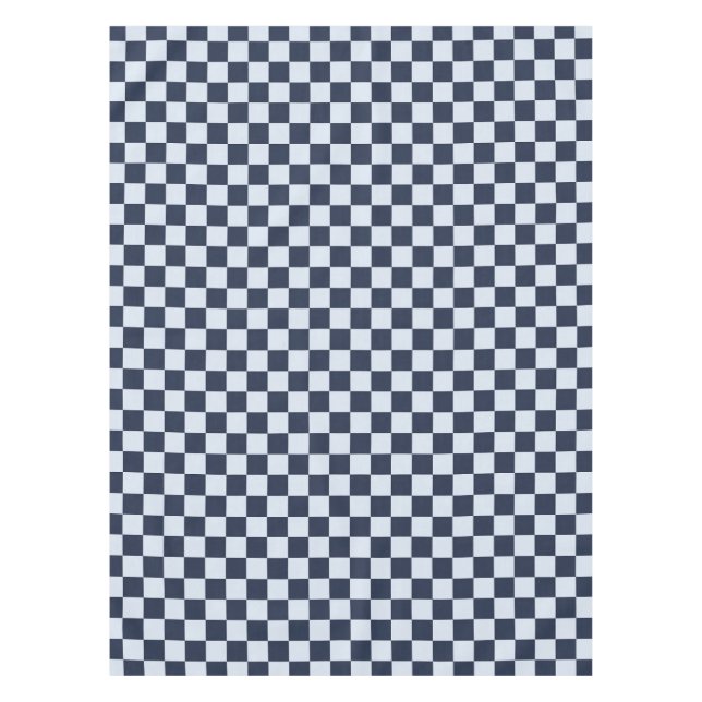 Denim rinse chequerboard pattern tablecloth (Front)